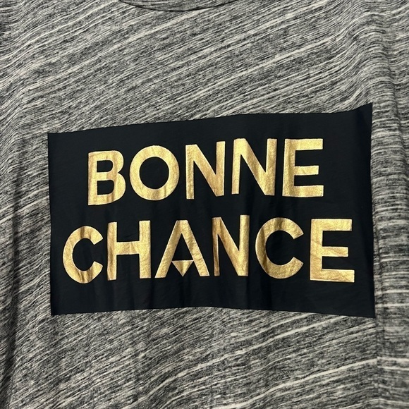 J. Crew Bonne Chance Tee Size Medium - Picture 2 of 4